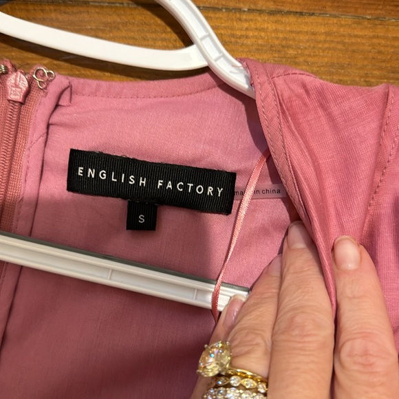 English factory mauve, pink colored dress size small - Picture 2 of 2